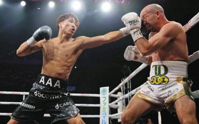 Naoya Inoue vs. T.J. Doheny gkot 7 retuvo cetro mundial súpergallo absoluto CMB, OMB, FIB, AMB, del 030924 en Tokio Ariake Coliseum
