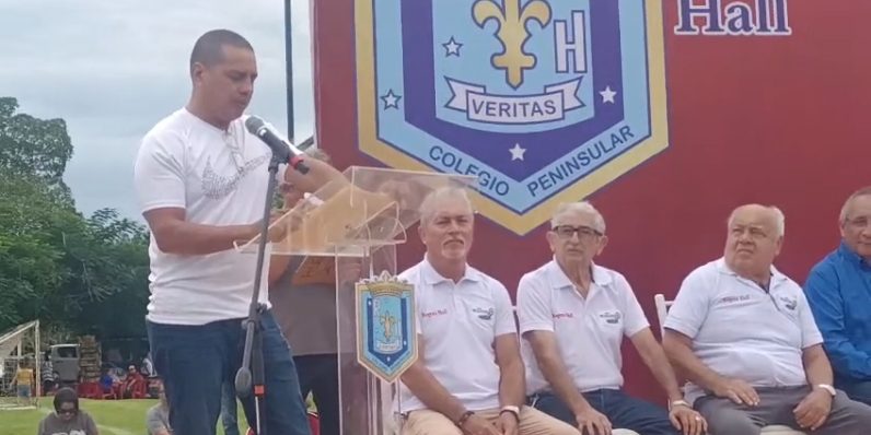 Gustavo Guty Espadas, Manuel Martín Medina, inauguración Liga Eric Díaz Palma 1 del 191024 en Rogers Hall