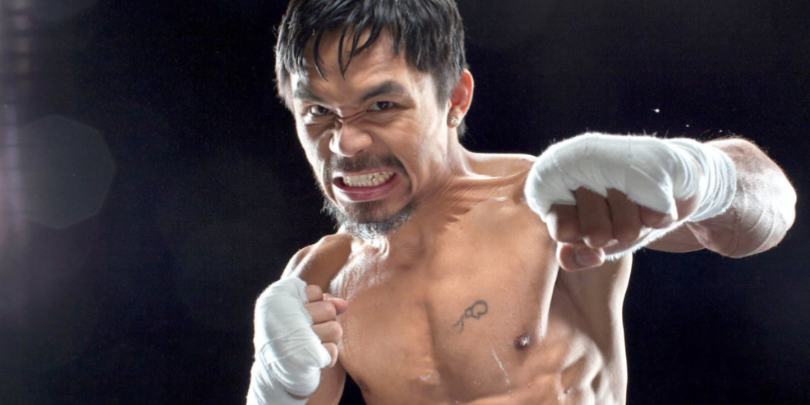 Manny Pacquiao, buena foto con cara fiera