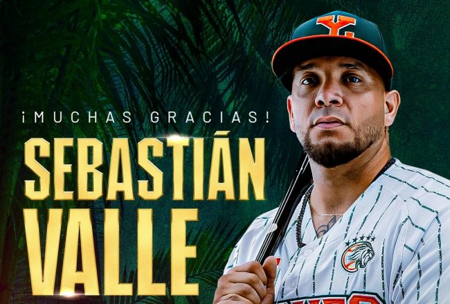Sebastián Valle, anuncio de su despedida de los Leones de Yucatán, del 041224