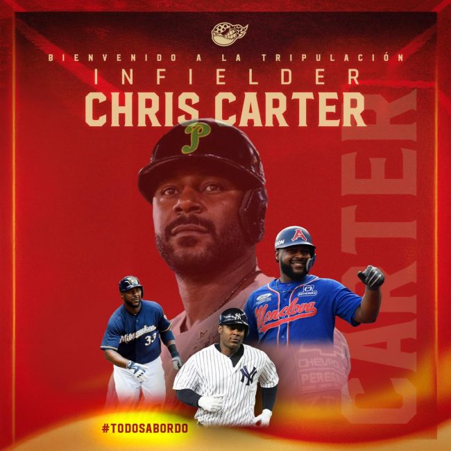 Chris Carter llegada a los Piratas de Campeche del 150125
