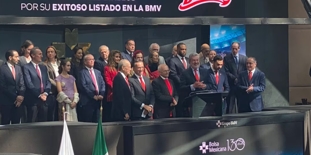 Diablos Rojos del México inician cotización en la Bolsa Mexicana de Valores del 090125 con Alfredo Harp Helú