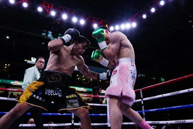 Misael Chino Rodríguez vs. Omar Chávez gdu 10 del 250125 en San Luis Potosí