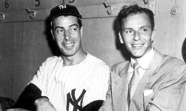 Frank Sinatra con Joe Dimaggio