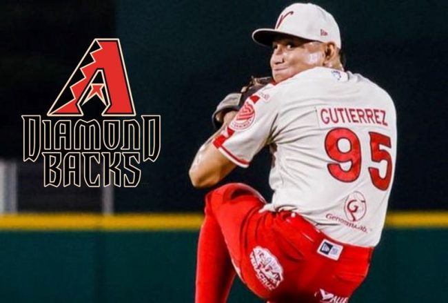 Gerardo Gutiérrez con logo de los Cascabeles de Arizona