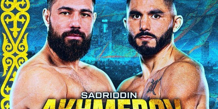 cartel Elías Espadas vs. Sadriddin Akhmedov del 190425 en Commerce City, California