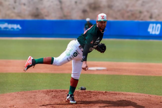 Calientes de Durango vs. Leones de Yucatan, juego 2 pretemporada, 4×0, del 230325 en Mazatlán, Yoanner Negrín