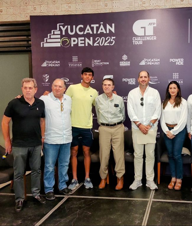Rodrigo Pacheco, presentación Yucatán Open 2025 conasupo