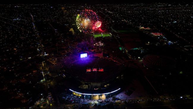 Leones de Yucatán vs. Bravos de León, 7o juego, 1o de la serie, 3×0, del 250425 en Méridam reinauguración del parque Kukulcán