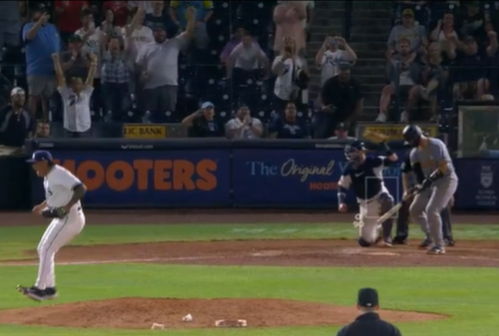 Manuel Bolón Rodríguez, Rays de Tampa vs. Piratas de Pittsburgh 6×1, del 310325 en Tampa, retiró la 9a en orden, ponchando a Joey Bart para el out 27