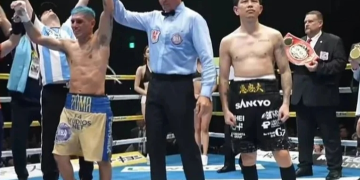 Fernando Martínez vencedor de Kazuto Ioka gdu 12 retuvo cetro mundial súpermosca AMB volvió a vencerlo, en Tokio, 1 del 110525 con réferi Luis Pabón