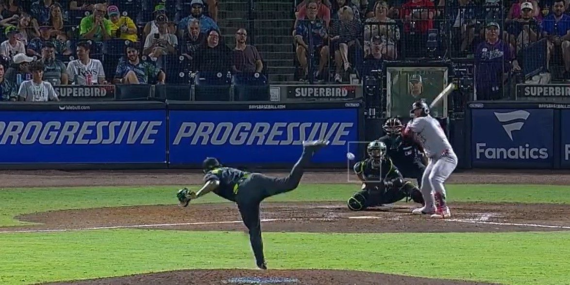 Manuel Bolón Rodríguez vs. Ty France, sencillo productor de una carrera en la 8a, Minnesota 4×2 a Tampa, salió sin decisión, del 270525 en Tampa