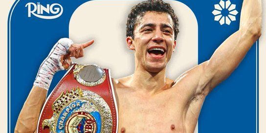 Rafael Divino Espinoza gkot 7 a Edward Vázquez gkot 7 del 040525 en Las Vegas, retuvo cetro mundial pluma de la OMb por 3a vez