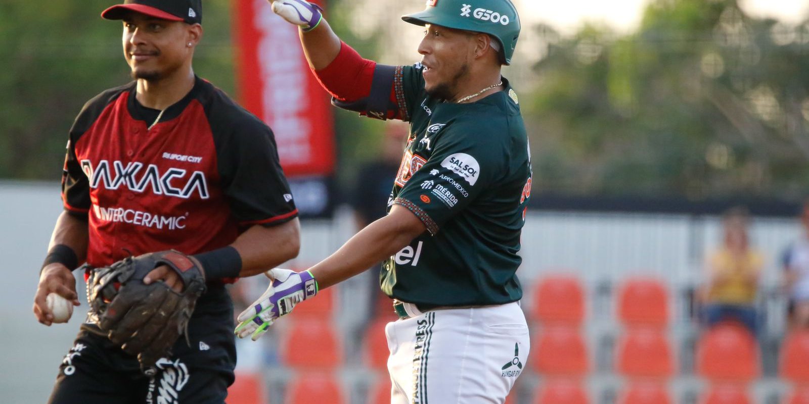 Guerreros de Oaxaca vs. Leones de Yucatán, juego 44, 2o de la serie, serie empatada, 8×4, del 070625 en Mérida, Yangervis Solarte y Wílmer Difo