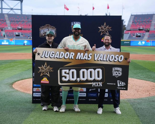 Art Charles, Jugador Más Valioso del Juego de Estrellas de la Liga Mexicana de Béisbol, del 300625 en la Ciudad de México