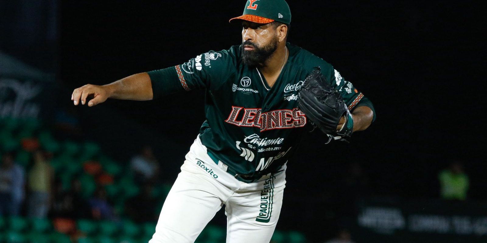 Leones de Yucatán vs. Águila de Veracruz, juego 84, 1o de la serie, 3×2, del 290725 en Mérida, César Valdez, abridor y ganador, se puso 6-5