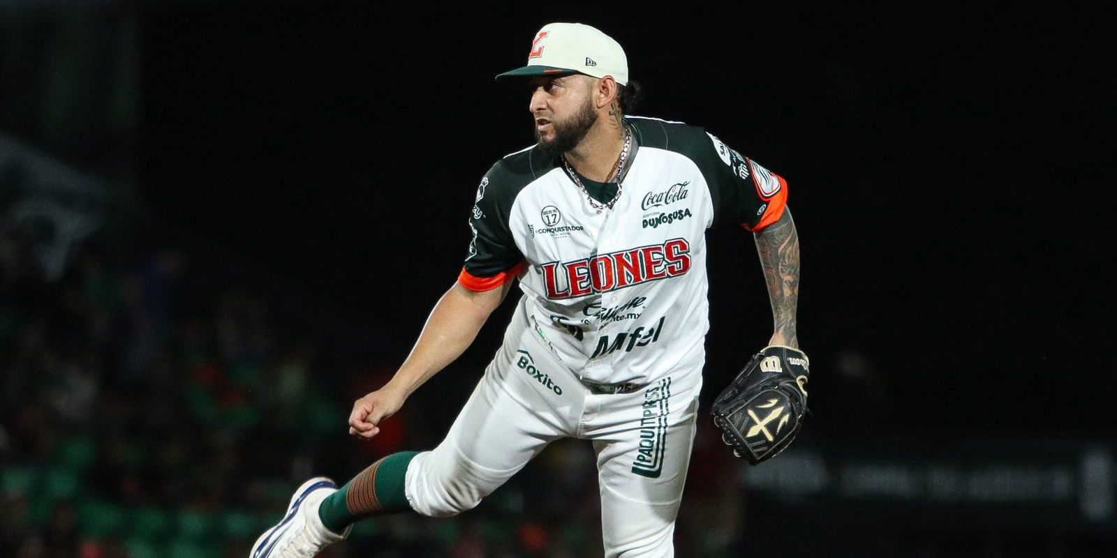 Águila de Veracruz vs. Leones de Yucatán, juego 86, 3o de la serie, serie para el Águila, 7×1, del 310725 en Mérida, Yoanner Negrín, abridor y derrotado