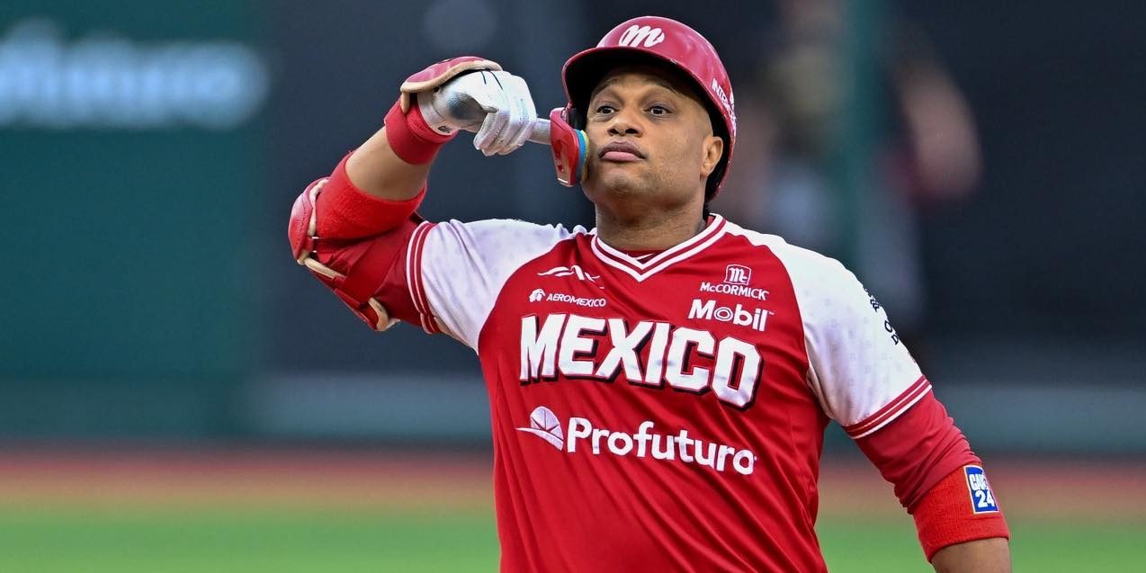 Diablos Rojos del México vs. Leones de Yucatán, juego 1 1er play off, 13×3, del 090825 en la Ciudad de México, Robinson Canó