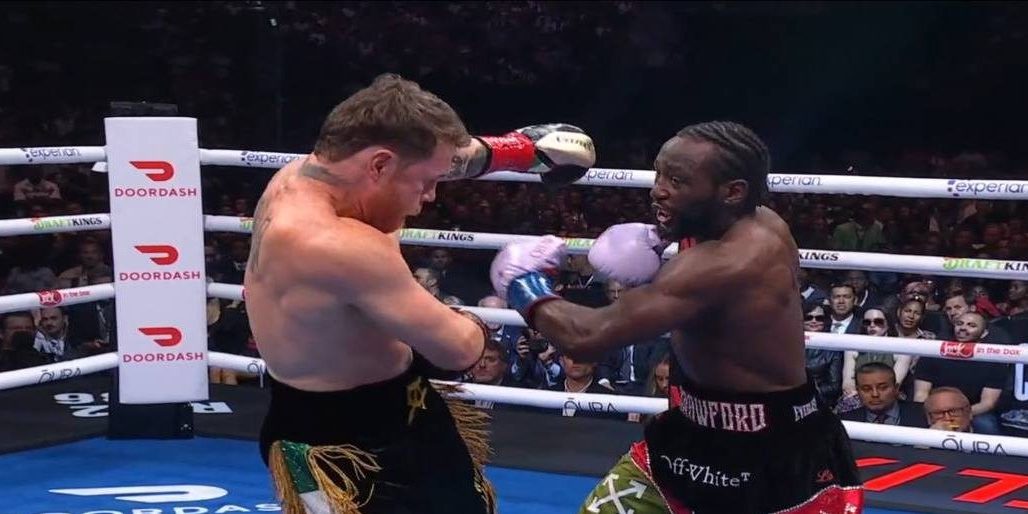 Terence Crawford vs. Saúl Canelo Álvarez gdu 12 ganó campeonato mundial súpermedio de la OMB, FIB y CMB